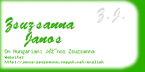 zsuzsanna janos business card